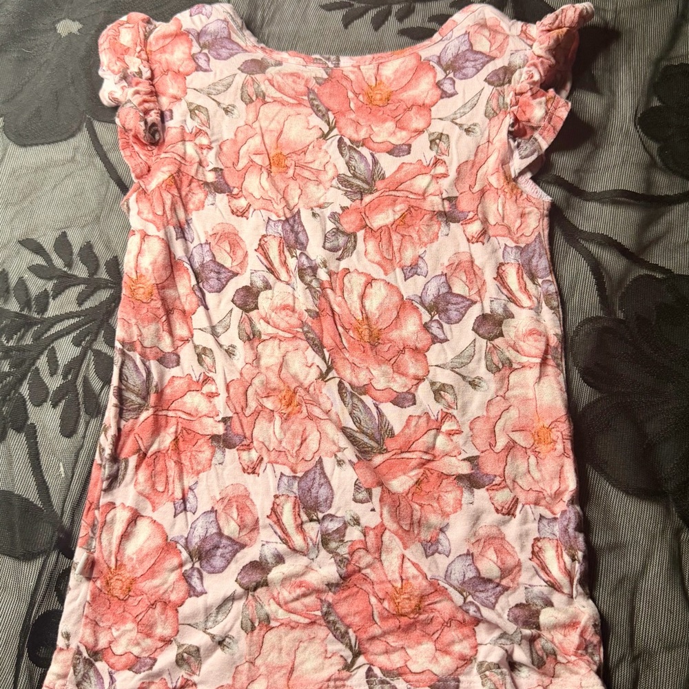Posh peanut 5 T floral Pink and Purple Kids Dress